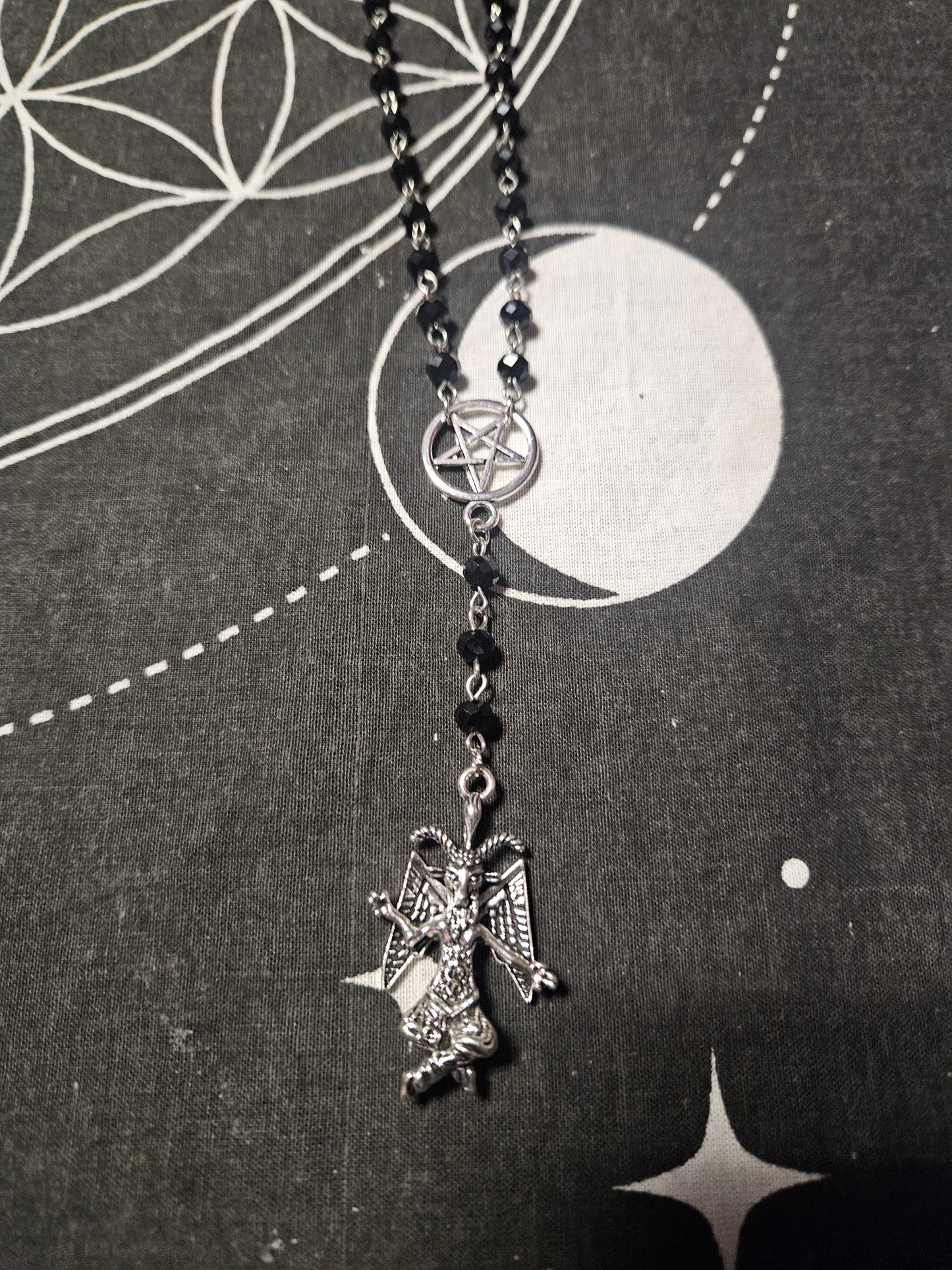Baphomet Rosary Necklace
