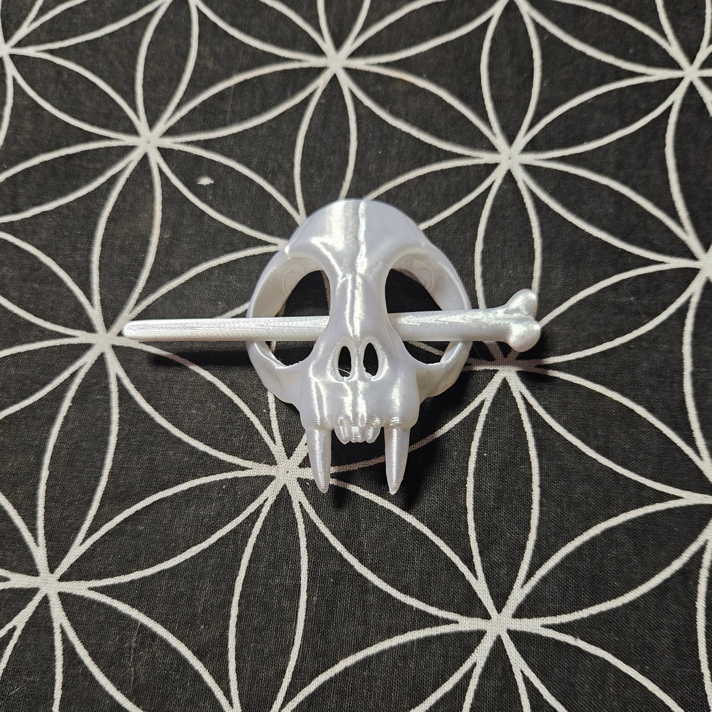 Skull Hair Stick Slide