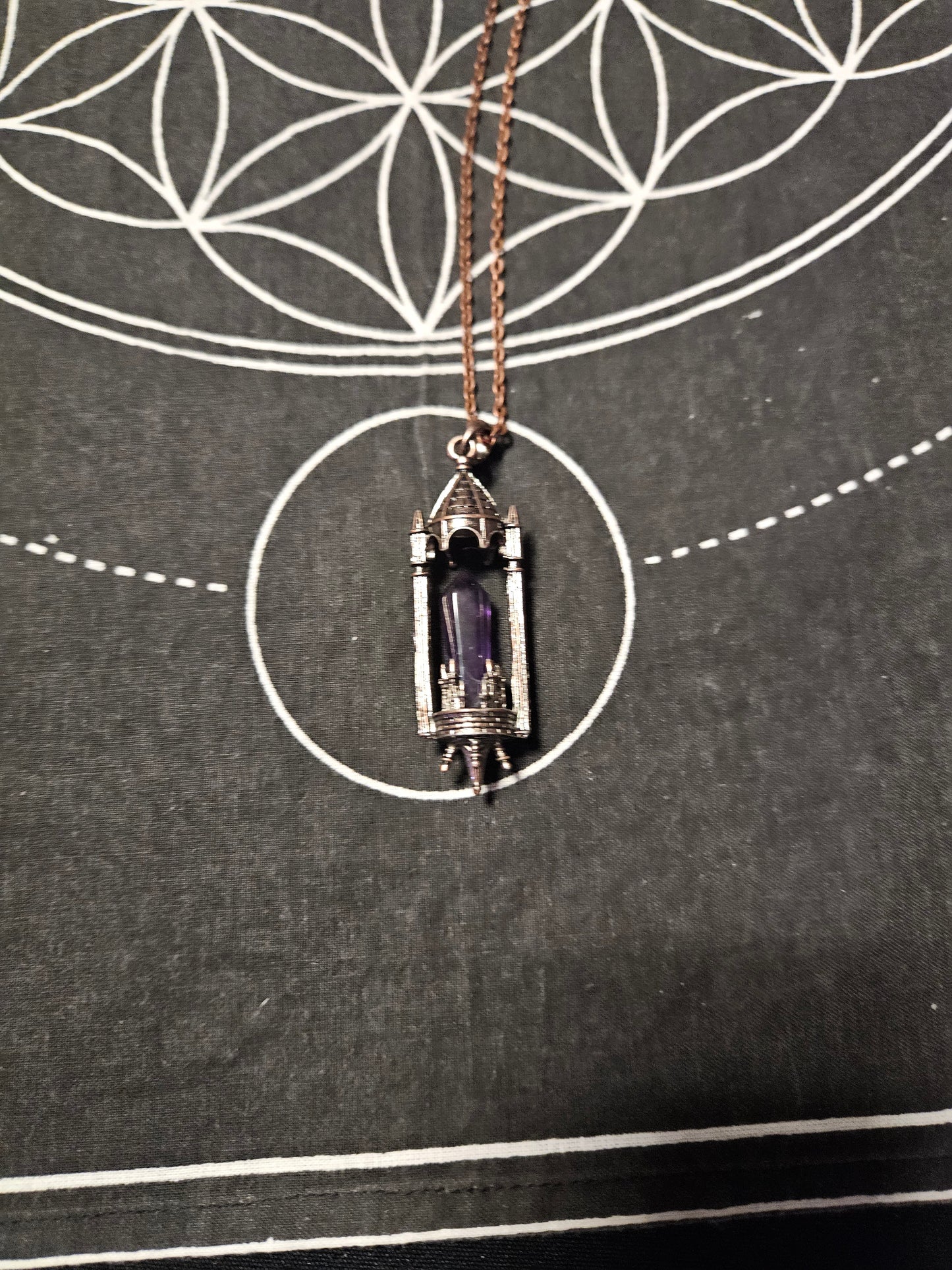 Crystal Point Cathedral Necklace