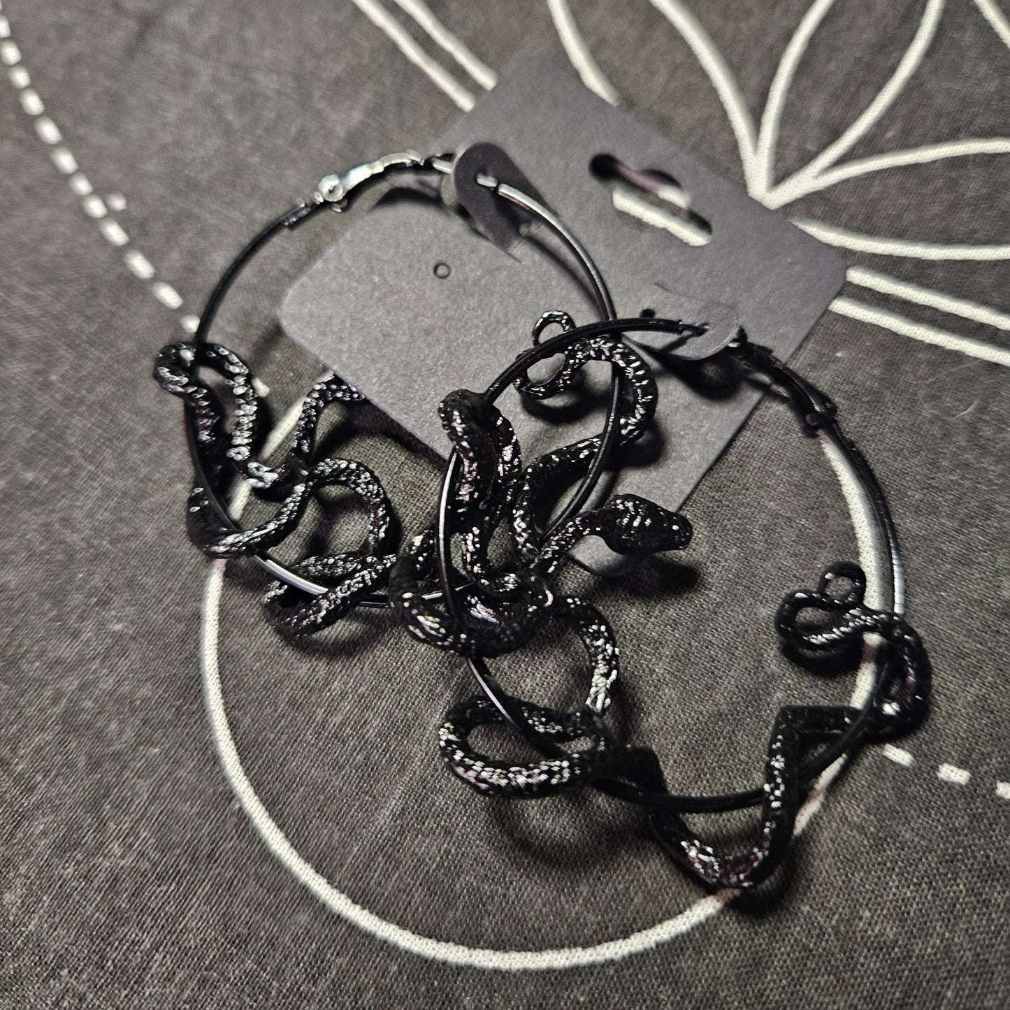 Snake Hoop Earrings