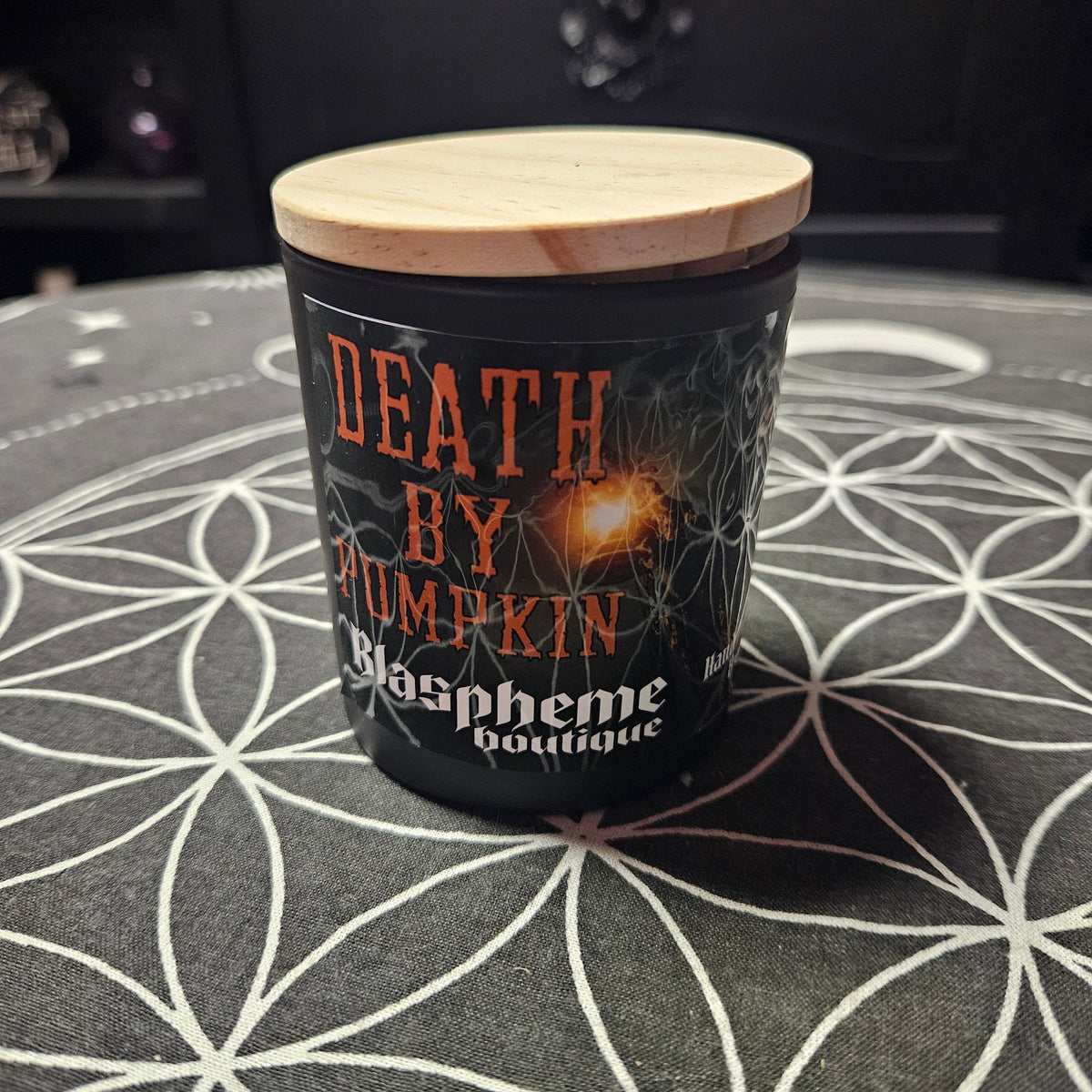Death by Pumpkin Blaspheme Boutique Signature Candles