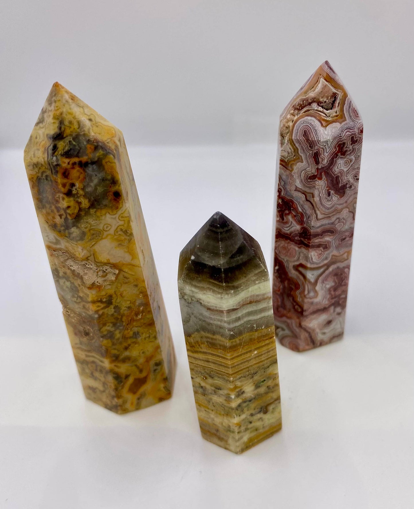 Crazy Lace Agate Obelisk