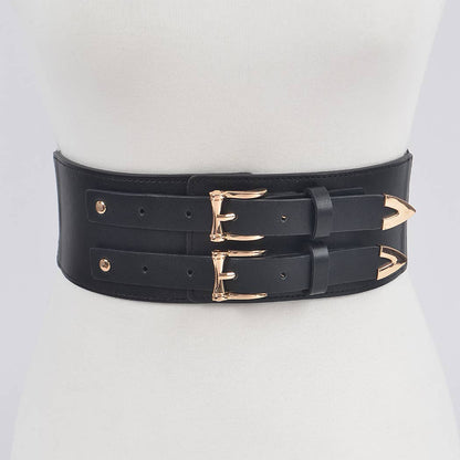 Corset Stretch Plus Size Belt W/Two Buckles