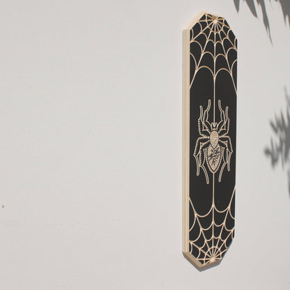 Carved Spider Wall Hanging