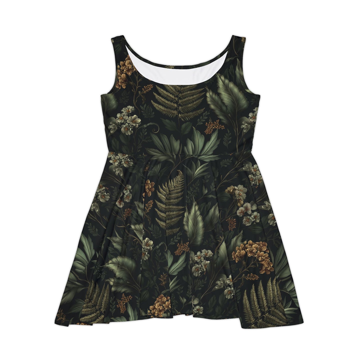 Dark Fern Skater Dress