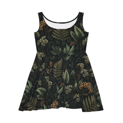 Dark Fern Skater Dress