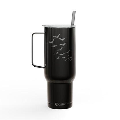 Batty Engraved 40oz Insulated Tumbler with Lid - Black Travel Mug