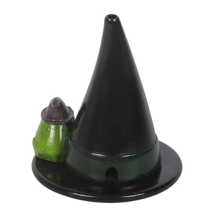 Magic Toad and Witch Hat Halloween Incense Cone Holder
