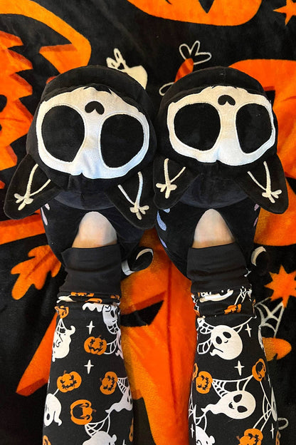 Skelekitty Slippers