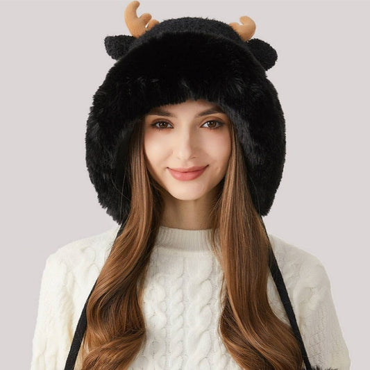 Antler Faux Fur lined Hat