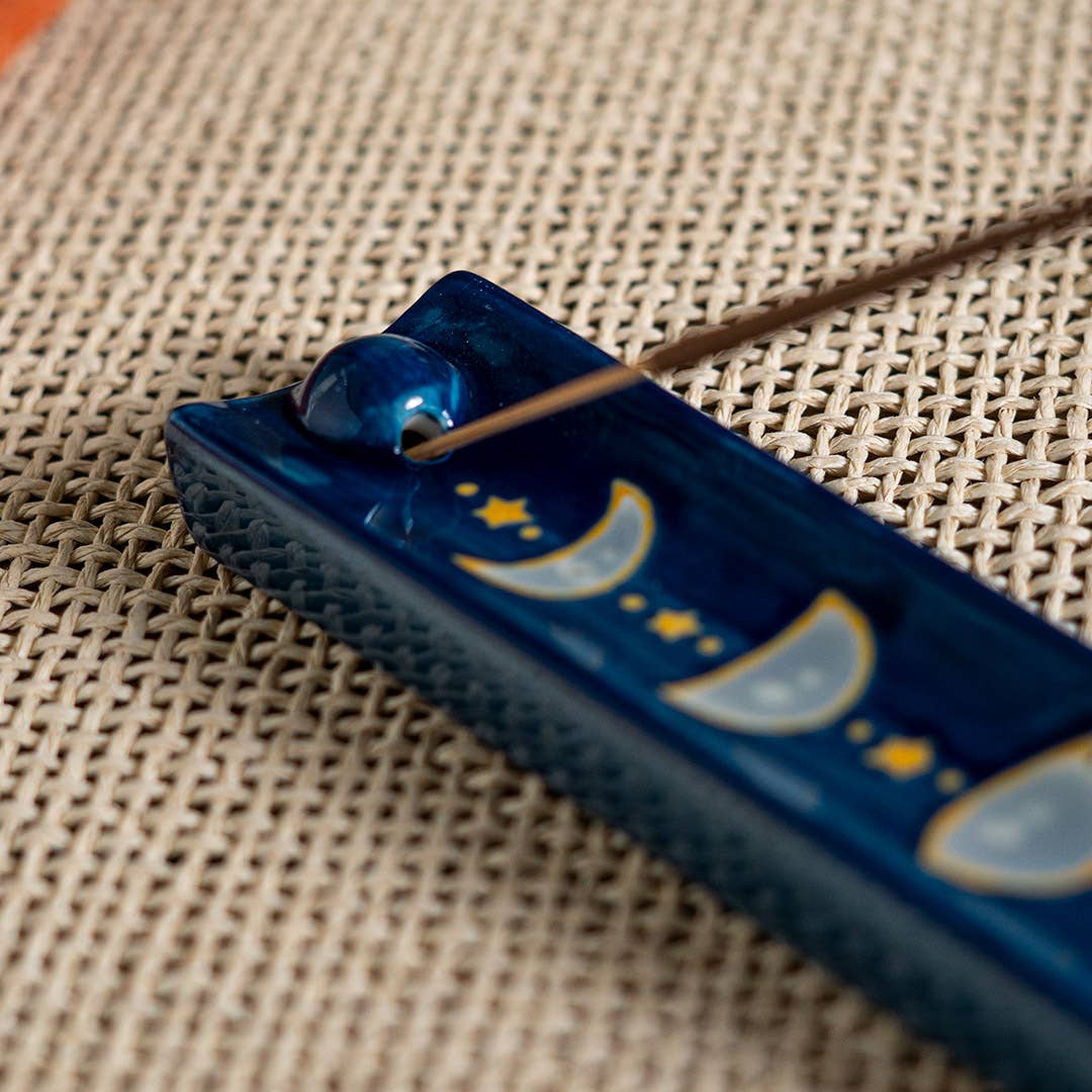 Moon Phases Ceramic Incense Burner