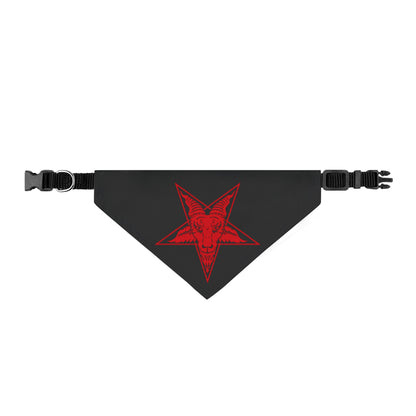 Baphomet Clip-On Pet Bandana