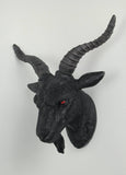 Black Baphomet Goat Head Sabbattic Occult Wall Hanging