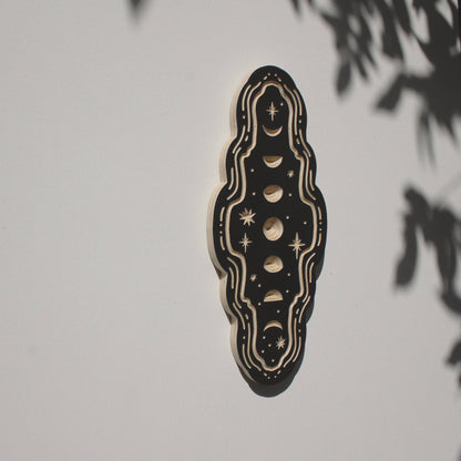 Moon Phases- Carved Wall Hanging