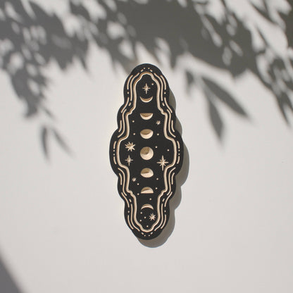 Moon Phases- Carved Wall Hanging