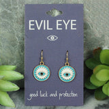 Enlightening Eye Turquoise Gold Earrings