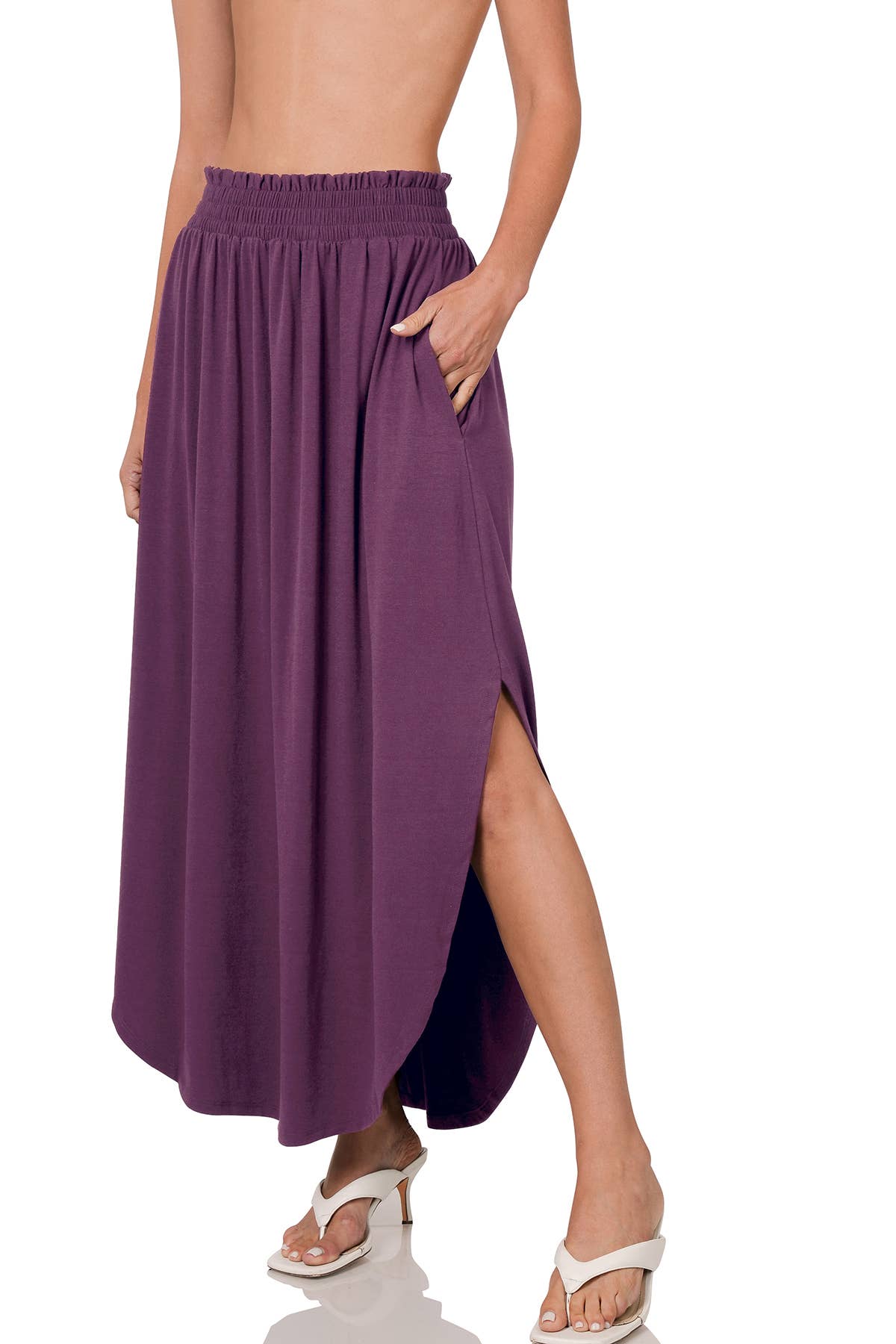 Whisperwind Smocked Waist Maxi Skirt