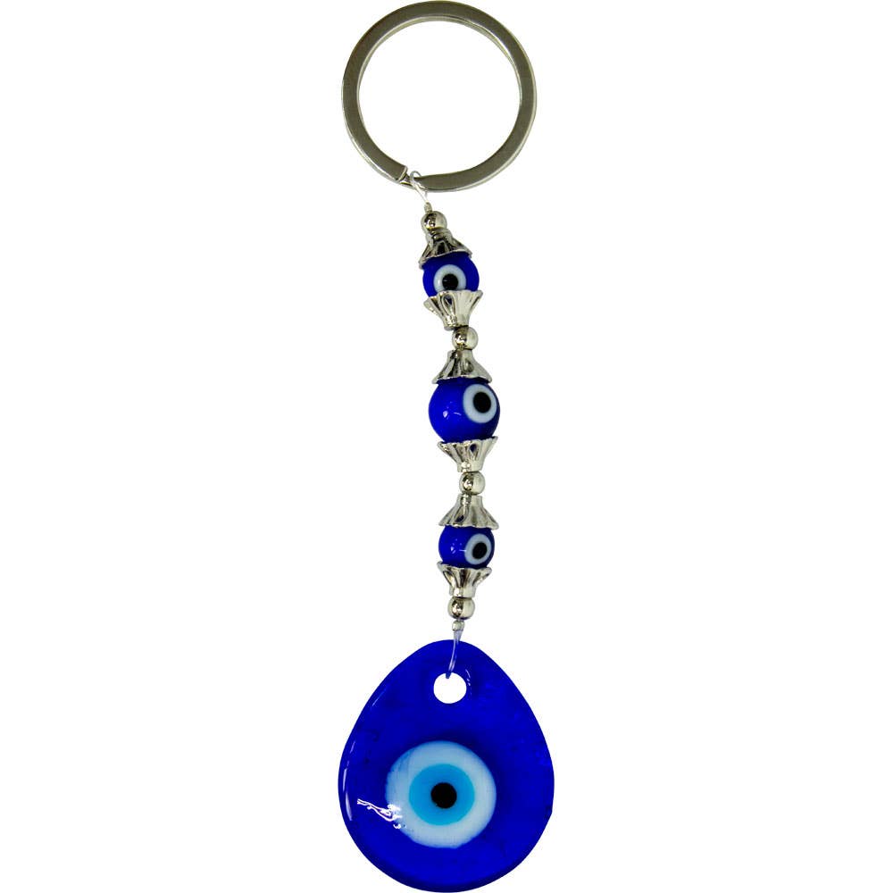 Evil Eye Teardrop Keychain