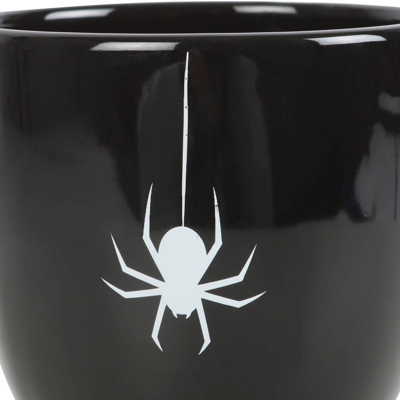 Gothic Halloween Black Spider Teacup