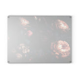 Dark Floral Glass Cutting Board