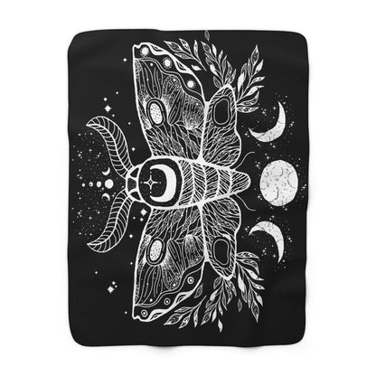 Luna Moth Sherpa Blanket