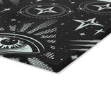 Cosmic Eyes Glass Cutting Board