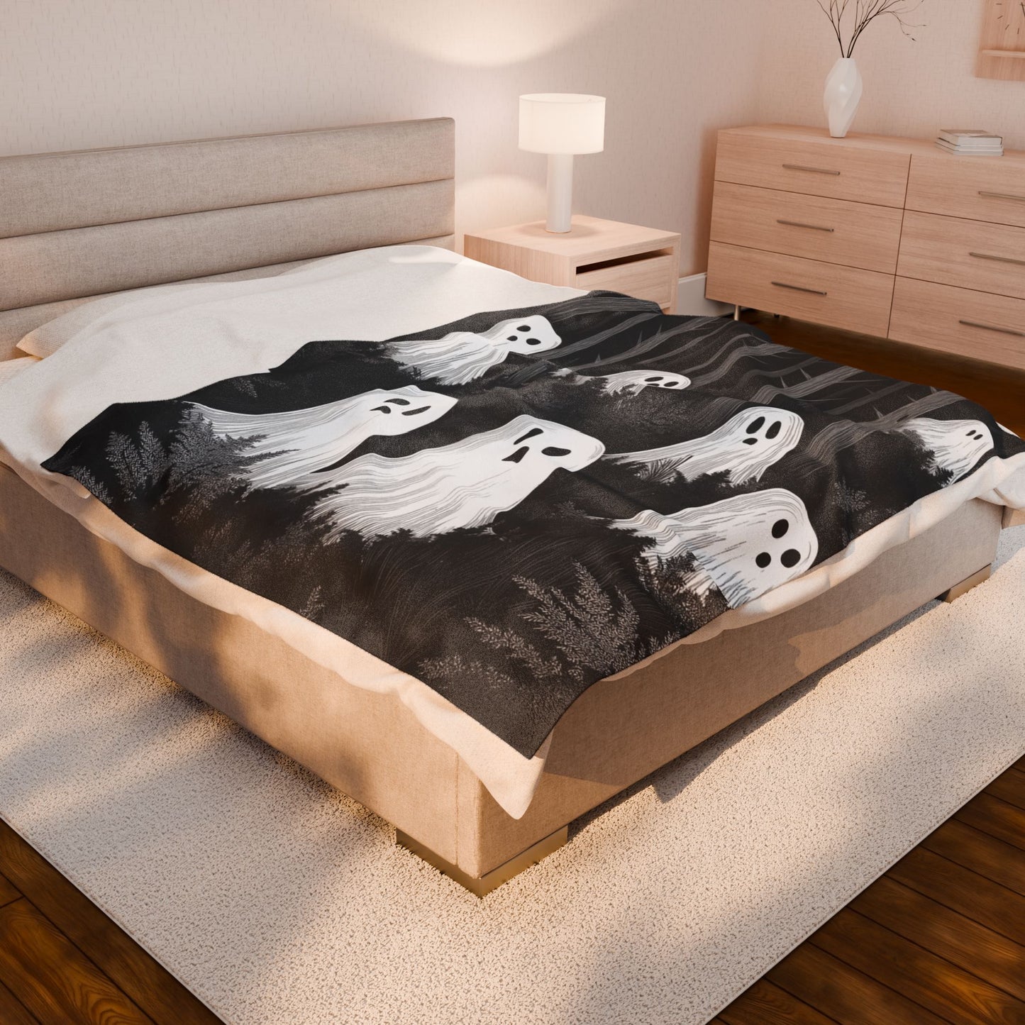 Forest Ghosts Velveteen Plush Blanket
