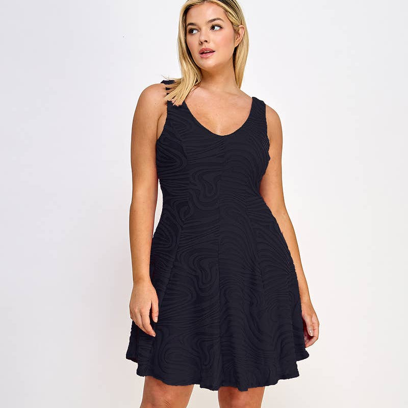 Marble Burnout Dress | Plus