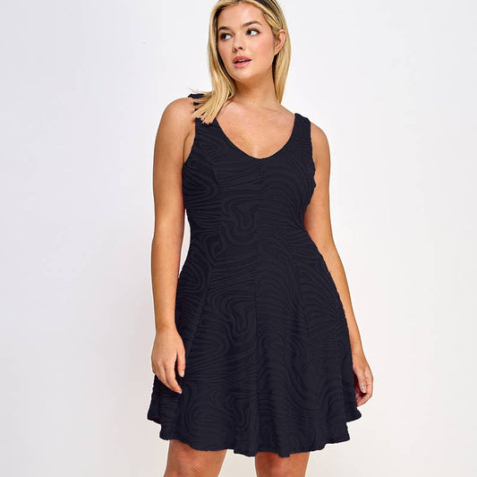 Marble Burnout Dress | Plus