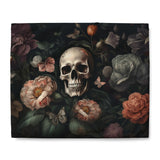 Floral Skull Duvet Cover