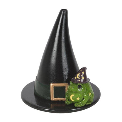 Magic Toad and Witch Hat Halloween Incense Cone Holder