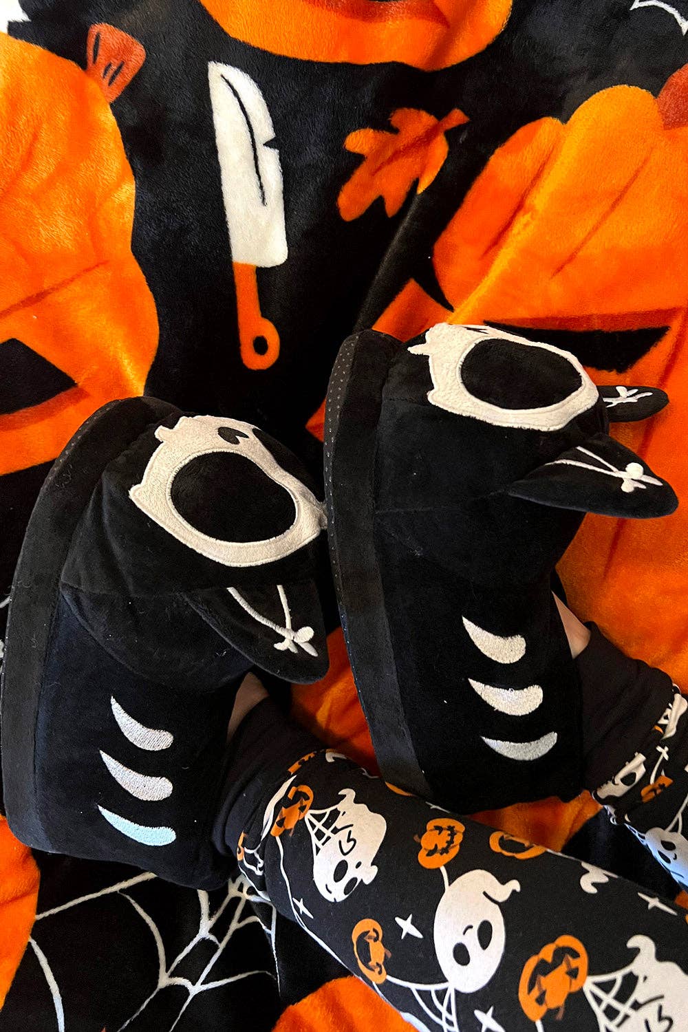 Skelekitty Slippers