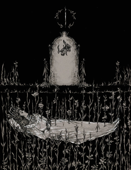 Cemetery - art print