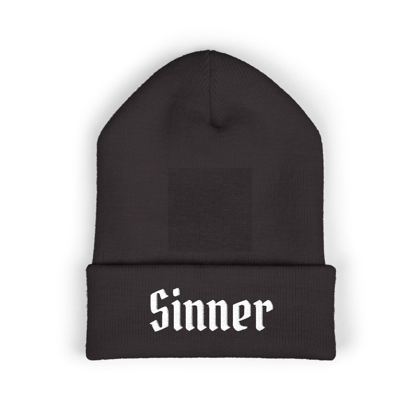 Sinner Embroidered Cuffed Beanie