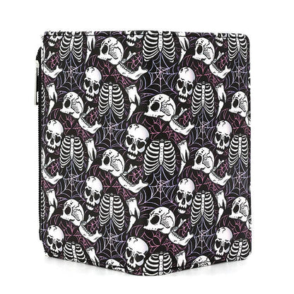 Skulls and Ribcages Wallet in Vinyl