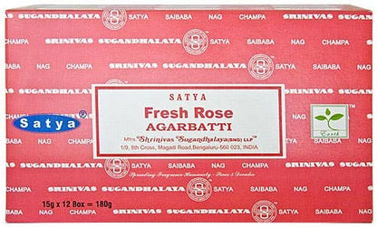 Satya - Fresh Rose Incense Sticks (15 g.)