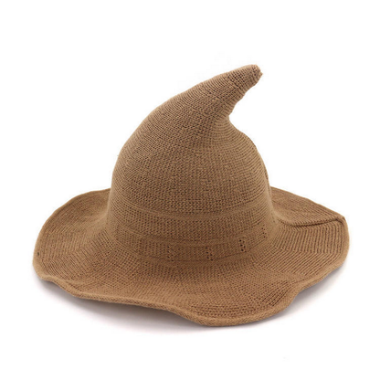 Classic Halloween Witch Hat Knit Pointed Top_CWAH3990
