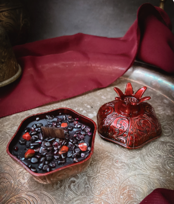 Persephone Pomegranate Candle