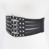 Wicked Weave Stud Waist Elastic Belt