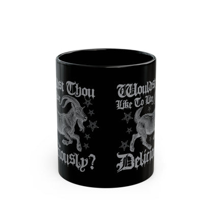 Live Deliciously Black Mug (11oz, 15oz)