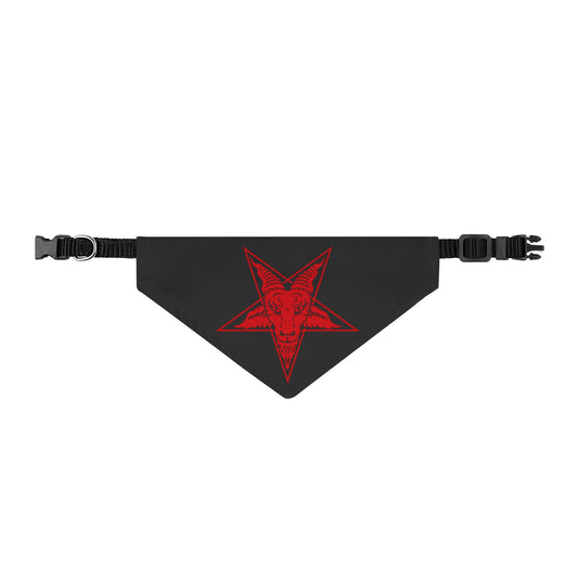 Baphomet Clip-On Pet Bandana