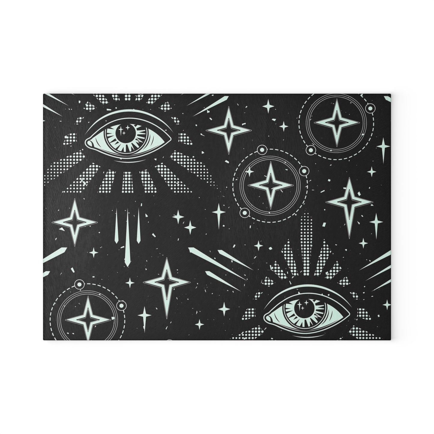 Cosmic Eyes Glass Cutting Board