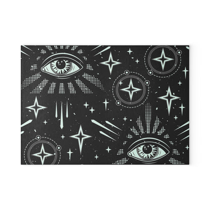 Cosmic Eyes Glass Cutting Board