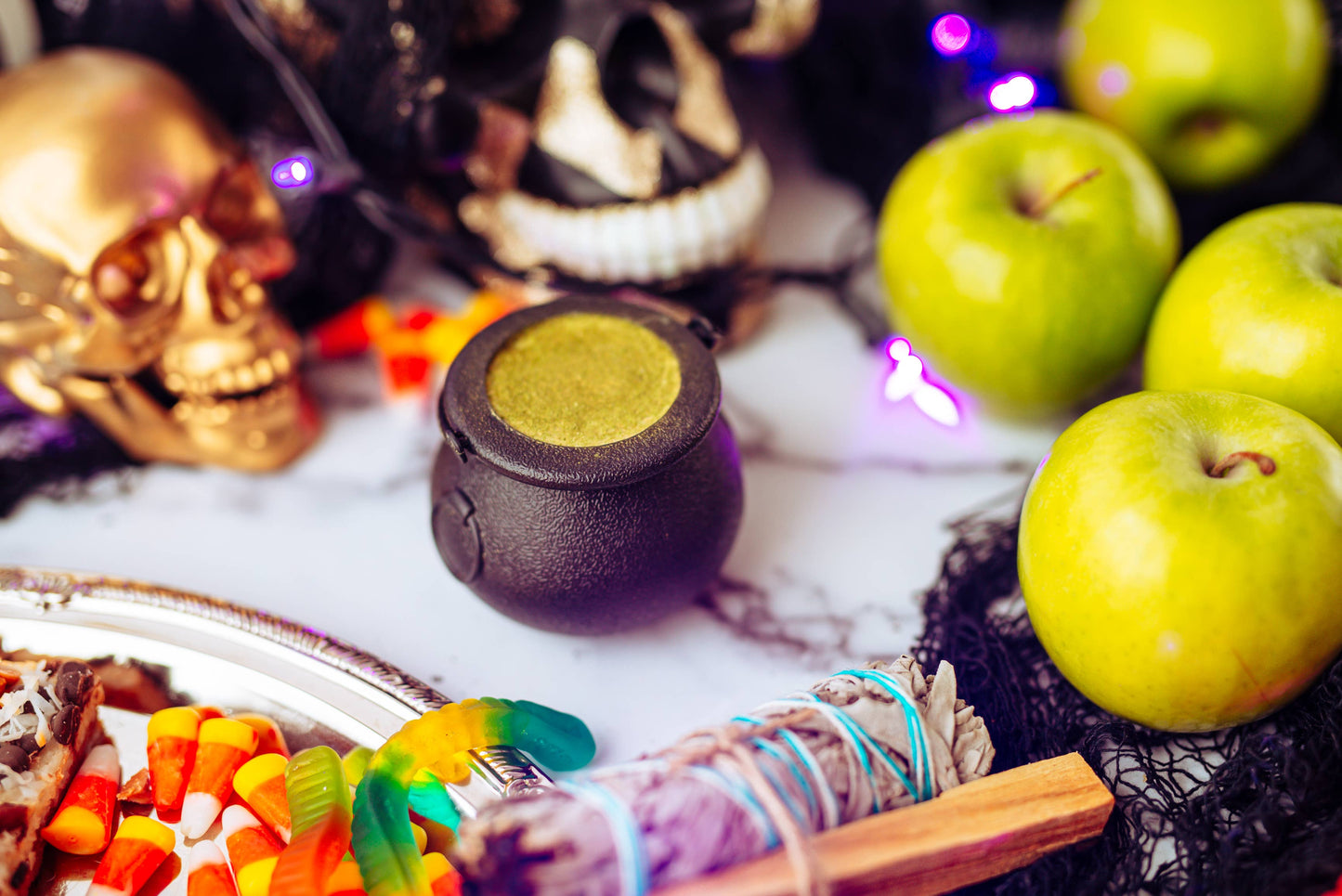 Mischief Managed Witch Cauldron Halloween Vegan Bath Bomb