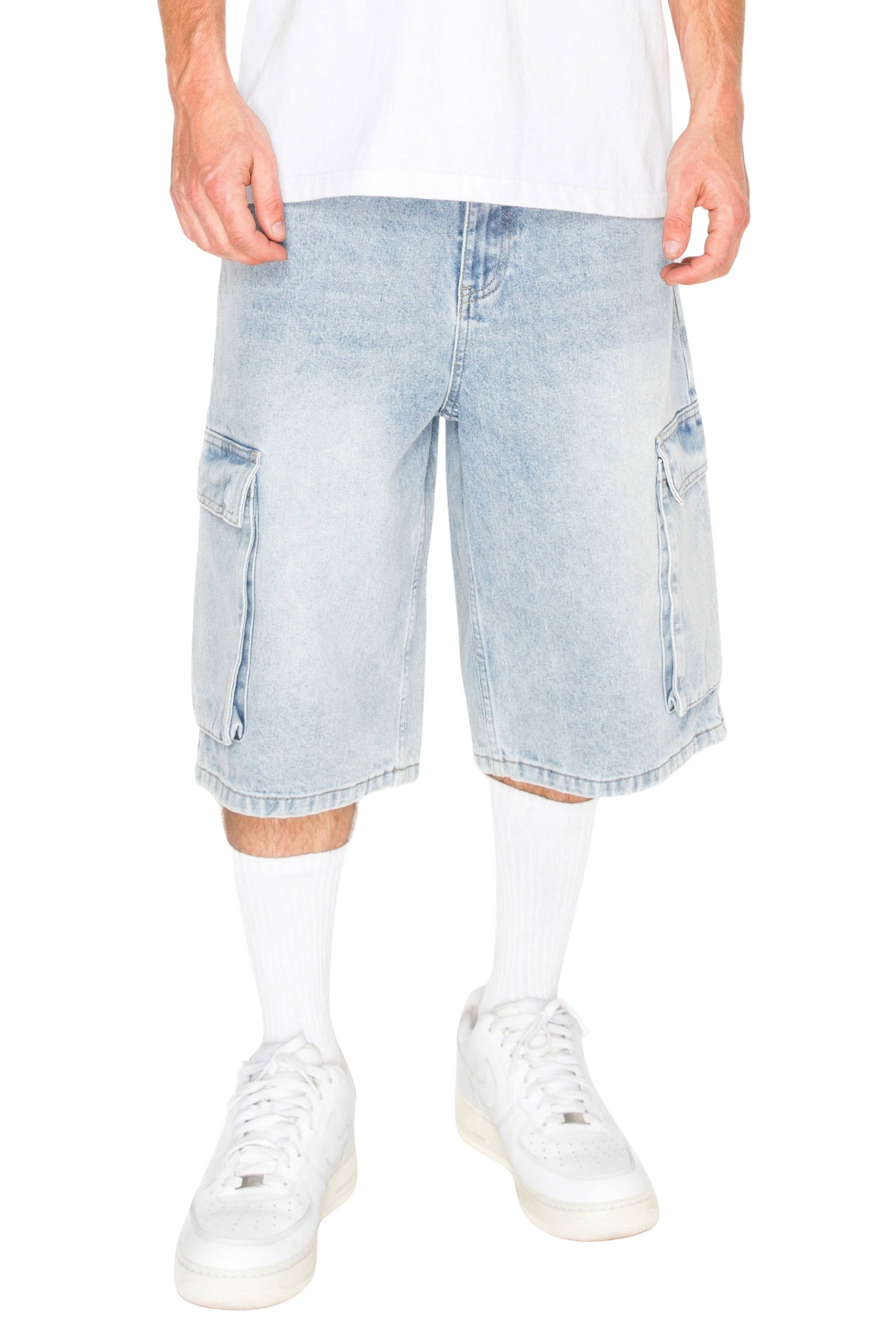 DS2120 VAULT Baggy Fit Cargo Denim Shorts (Open Pack)