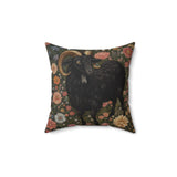 Goat In the Garden Spun Polyester Square Pillow