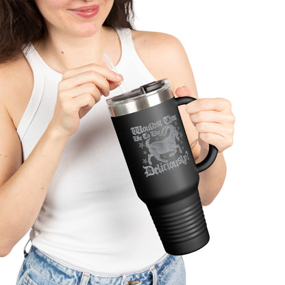 Live Deliciously Insulated Travel Mug, 40oz