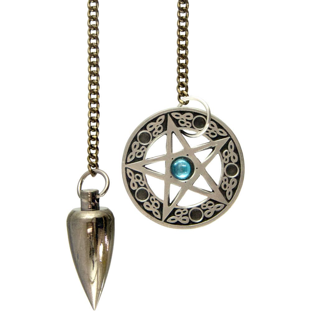 Pentacle Metal Pendulum With Cone Brushed Metal