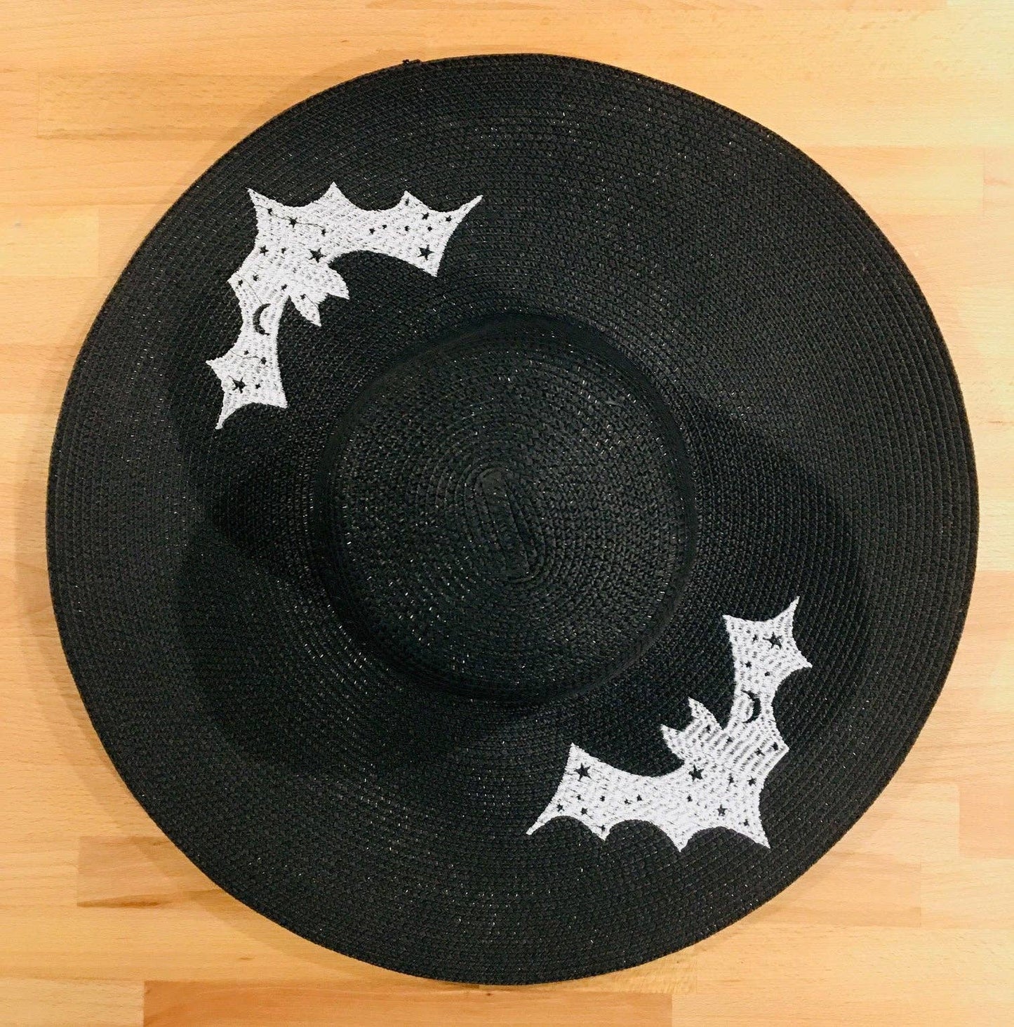 Bats Floppy Sun Hat - XL Brim