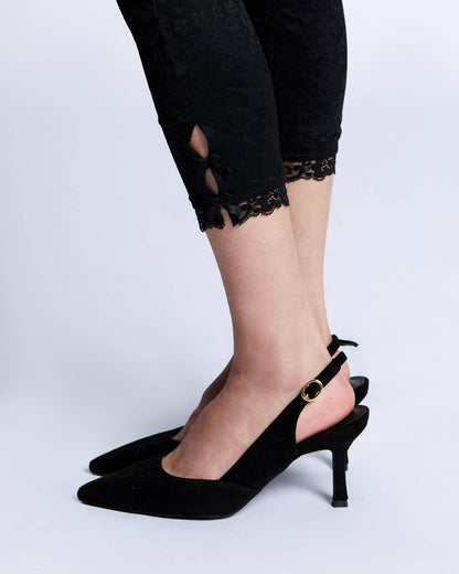 Floral Lace Capri Pants